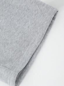 Teenagers' New Autumn Straight Loose Waist Drawstring Rivet Oblique Pocket Sports Casual Sweatpants,Unisex - Grey - View 5