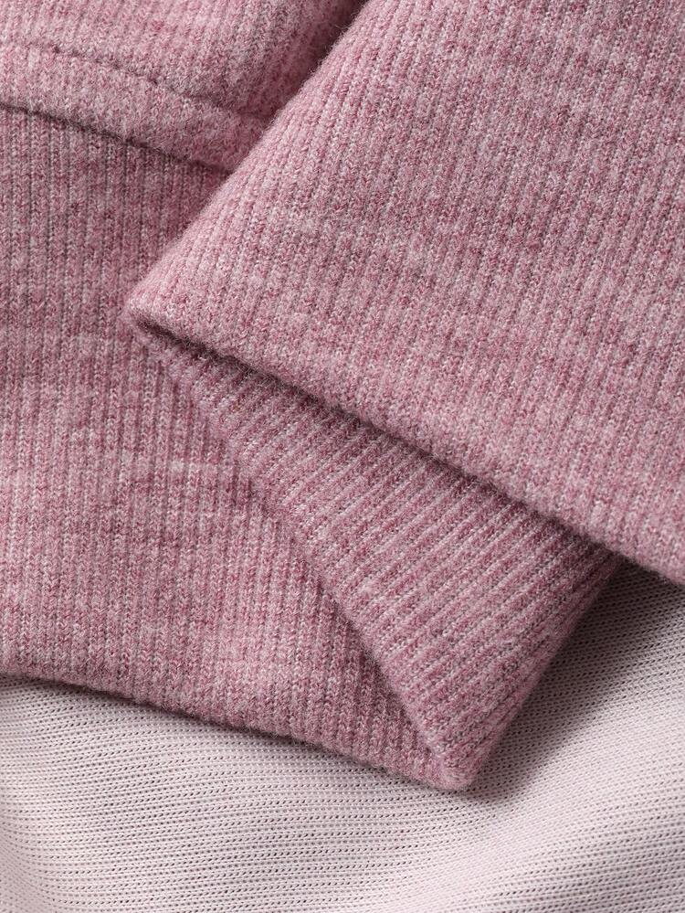 Casual V-Neck Loose Fit Comfortable Versatile Women Sweatshirt