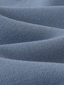 THE HAPPY LOOK 6 Stücke/Set Kleine Jungen Buchstaben Grafik Weicher Strick Rundhals Langarm Pullover & Hose mit Elastikbund