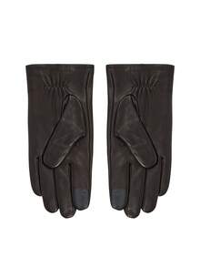 Tommy Hilfiger Men's Leather Gloves Black - Black - View 2