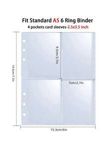 1Set Premium Multi-Functional A5 Photo Card Binder, Sleek Album Design, Compact And Durable Organizer, PU Leather Binder Notebook Cover Loose-Leaf Organizer For Daily Planning And Note-Taking, Office Supplies - Multicolor - View 3