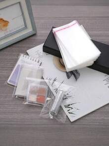 100 Transparent OPP Bags, Dustproof And Moisture-Proof Bags For Packaging Books, Decorations, Stationery, Gifts, - Multicolor - View 5