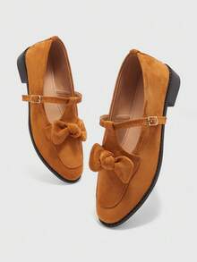 CUCCOO BIZCHIC Mocasines con hebilla de caballo, nueva llegada otoño/invierno 2025, versátiles, estilo británico, tacón grueso negro, suela blanda, slip-on planos - Camel - Ver 10