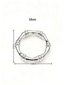 6 piezas/12 piezas Anillos para servilletas nuevos de plata y oro con diversos estilos y series, adecuados para banquetes de hotel, ajuste de mesa y lazos para servilletas. - Multicolor - Ver 9