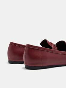 CUCCOO CURVES Women's Casual Versatile Commuting Minimalist Wide Fit Flats For Christmas - Burgundy - View 9