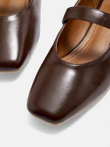 CUCCOO CURVES Women's Casual Versatile Commuting Minimalist Wide Fit Flats Valentine's Day - Brown - View 8