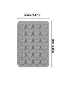 1/2/4/6pcs Silicone Phone Sticky Grip, Non Slip Silicon Adhesive Phone Stand Sticky Phone Case Mount Hands-Free Phone Accessories Holder For Selfies And Videos,Multifunctional Phone Accessory ,Fits All Models Pcs Silicone Single-Sided Suction Cup, Self-Adhesive, Multi-Purpose Phone Suction Cup, Can Be Adsorbed On Walls, Desktops, Glass, Serving As Phone Stand, Tablet Expanded Stand, Suitable For Car, Leisure, Office - Multicolor - View 5