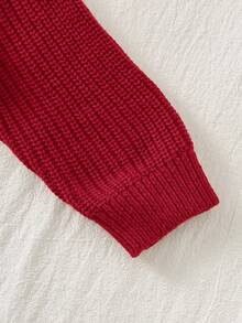 Loomiva 男婴卡通恐龙图案万圣节圆领长袖毛衣，秋冬季款