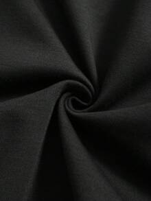 Airaco 2pcs Casual Solid Color Half Zip Drawstring Hem Sweatshirt Set - Multicolor - View 8