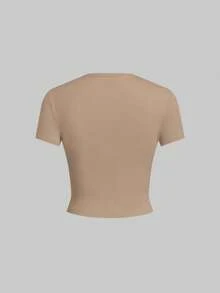 SHEIN EZwear 5件/套 女士基础款纯色无袖修身T恤 - 彩色 - 查看 12