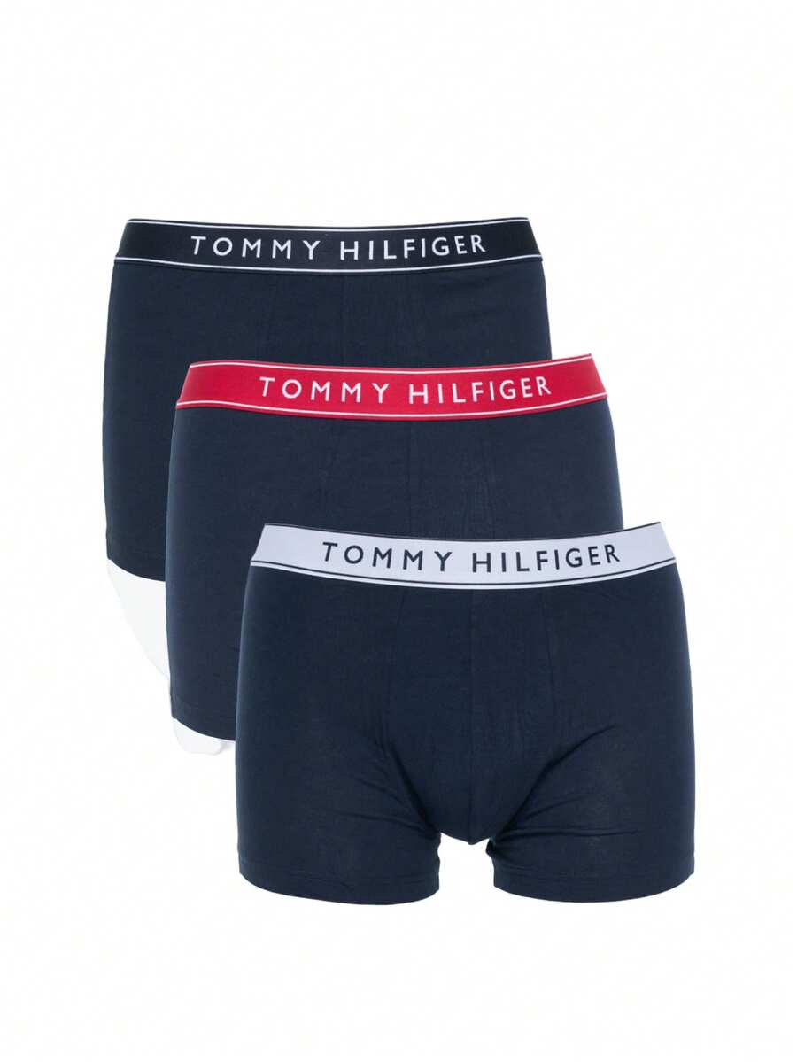 Tommy Hilfiger 3 Pack Men's Aro Pants - Th Wht/ Med Red/ Dsrt Sky - View 1