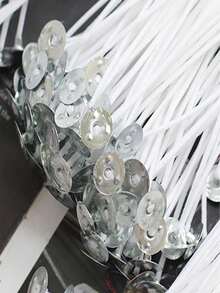 50/100 支蜡烛芯 – DIY 蜡烛制作材料 - 白色 - 查看 4