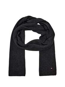 Tommy Hilfiger Cashmere Men's Scarf Charcoal - Charcoal grey - View 2