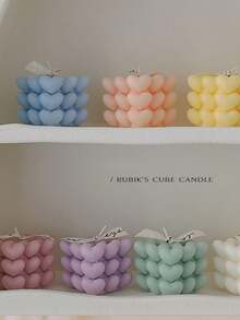 Molde de silicona con forma de corazón para velas, jabón y yeso, molde de manualidades DIY para hacer regalos para el Día de San Valentín y el Día de la Madre - Multicolor - Ver 3