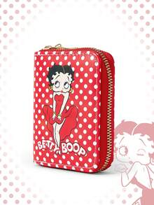 Betty Boop | ROMWE 1pc Rainbow & Cartoon Cat Print Fashion Short Wallet