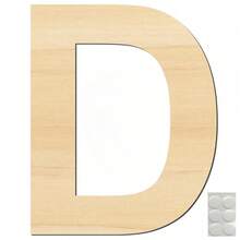 1个12英寸木质数字字母，大号木质数字字母形状镂空空白未上漆大号木质字母，适用于DIY工艺品、墙面装饰、绘画、婚礼、生日派对装饰、房间家居装饰 - A - 查看 17