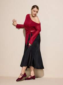 CUCCOO CURVES 女士亮面搭扣设计时尚宽楦粗跟鞋