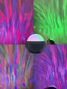 1个北极星灯 - 浪漫卧室灯，为节日、露营和派对增添光彩 - 适合各种场合的完美礼物。极光和波浪二合一投影仪 - 彩色 - 查看 11