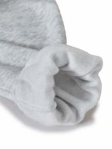 SHEIN ChillGRL 青少年女孩连帽拉链运动衫和高腰保暖衬里裤连体衣 - 灰色 - 查看 6