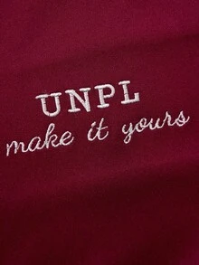 SHEIN Explorewe 2pcs/Set Tween Girls' Burgundy Baseball Collar Cardigan,Embroidered Letter Graphic,Button Closure,Large Pockets,Crease Pants,Autumn Casual School - Burgundy - View 11