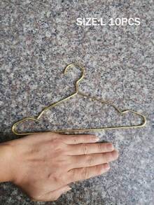 10pcs/Set Hangers, Gold Mini Hangers, Metal Small Hangers, Teddy Dogs, Cats, Puppets, Dolls, Pet Store Clothes Support - Gold - View 12