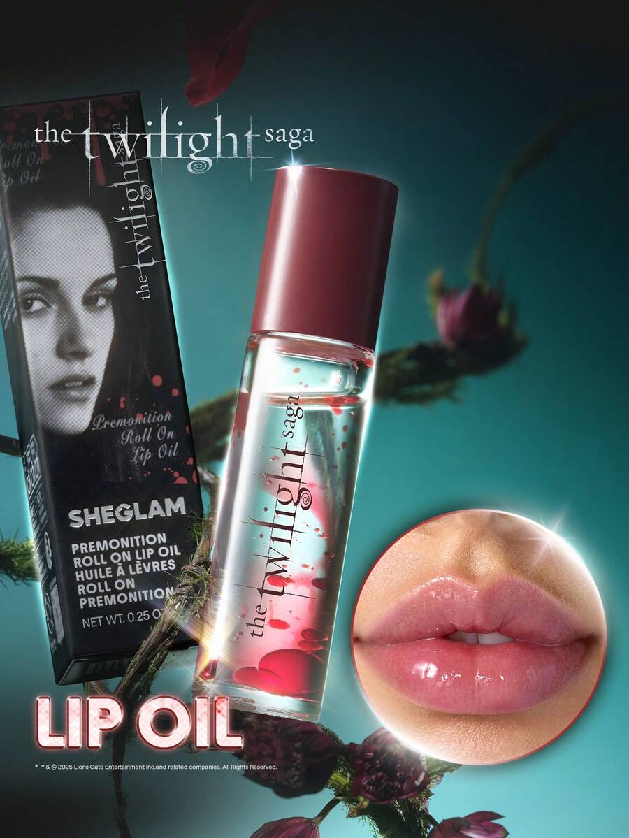 The Twilight Saga X SHEGLAM Premonition Roll On 唇油 品牌 美容 化妝 化妝品 適合女性與女孩 完美搭配夏季春季 Y2K 時尚 流行 生日 母親節禮物 假期 派對準備就緒 最佳顏色 - 彩色 - 查看 1