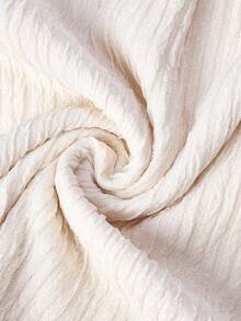 少女优雅针织提花V领金属纽扣装饰长袖修身连衣裙，休闲时尚，适合外出、派对、各种场合，秋冬季、新年、春季皆宜。 - 杏色 - 查看 7