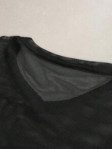 FeverCity Áo thun nam tay ngắn dáng ôm, vải không co giãn - màu đen - Xem 7