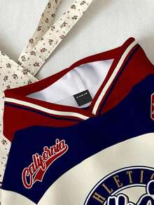 Attitoon 女士休闲街头风宽松卫衣，撞色设计，适合秋冬季节穿着