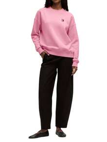 Tommy Hilfiger Badge Boxy Women's Sweatshirt Pink - 粉色 - 查看 4
