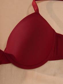 3pcs Women's Simple Solid Color Underwire Push-Up Bras - Multicolor - View 3