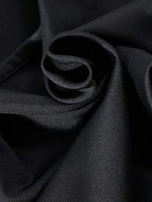 SHEIN Explorewe Quần denim in họa tiết phong cách đường phố rộng rãi cho bé gái tuổi teen Streecool, Áo hai dây lửng, Áo lưới trùm đầu tay dài 3 món, Trang phục thời trang - Màu xanh lam - Xem 9