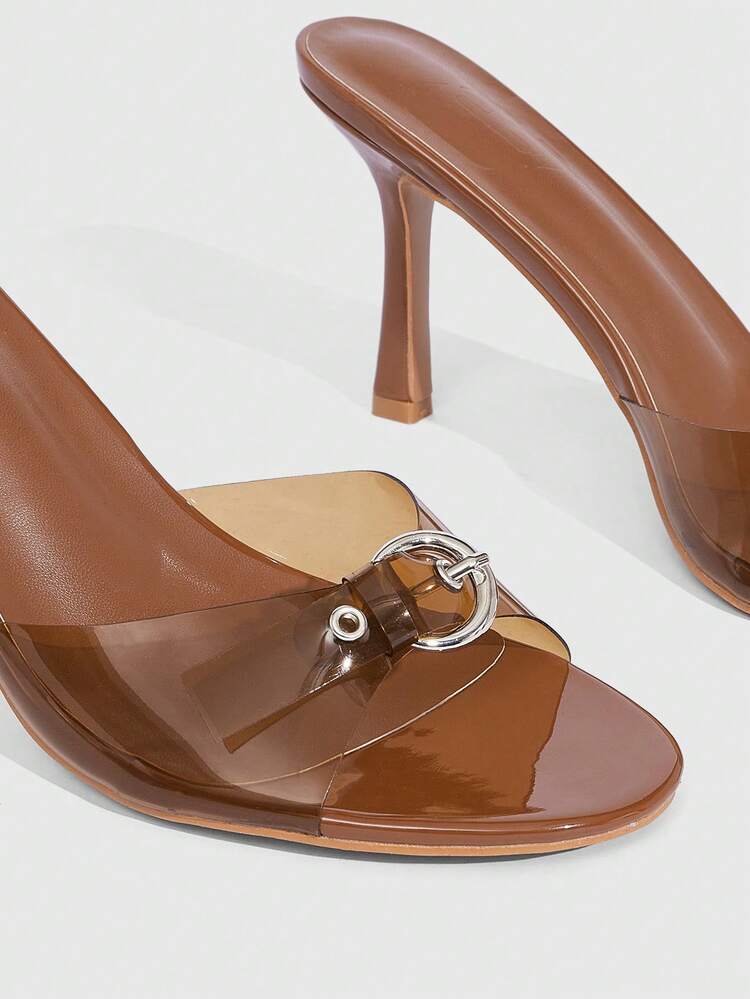CUCCOO SZL Women's Buckle Design Fashion Daily Casual High Heel Sandals For Christmas