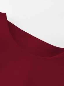 GlowEve Áo khoác cardigan quấn màu trơn thanh lịch dành cho nữ - Màu Đỏ Sâu - Xem 3