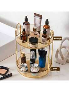 1 Giá đựng mỹ phẩm đa năng xoay 360 độ, Giá đựng đồ dùng phòng tắm dung tích lớn, Hộp đựng đồ trang điểm để bàn, Hộp đựng đồ để bàn trong suốt có lớp gia cố và có thể tháo rời để đựng chai lọ cao Túi, Túi xách, Túi đựng đồ trang điểm, Bàn trang điểm, Du lịch, Túi đựng đồ trang điểm, Lưu trữ, Hộp đựng đồ trang điểm, Túi đựng đồ vệ sinh cá nhân, - Nhiều màu - Xem 9