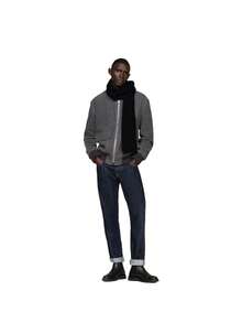 Tommy Hilfiger Flag Pima Cotton Men's Scarf Black