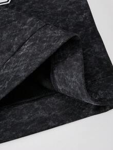 SHEIN ChillGRL 2件套少女休闲时尚布鲁克林图案连帽衫和阔腿裤，秋冬