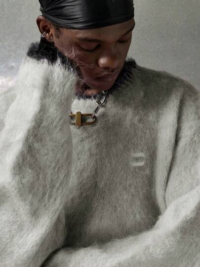  NEON BLANC Märke - Herr Höst/Vinter Ny Randig Pullover - Modern Ledig Avslappnad Stil