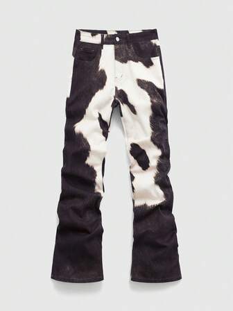 Street Life Men's Contrast Color Pocket Casual Denim Jeans