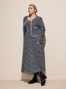 CUCCOO CURVES 女士时尚百搭宽楦高跟靴 - 黑色 - 查看 6