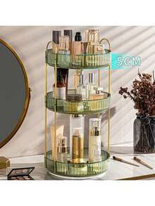 1 Giá đựng mỹ phẩm đa năng xoay 360 độ, Giá đựng đồ dùng phòng tắm dung tích lớn, Hộp đựng đồ trang điểm để bàn, Hộp đựng đồ để bàn trong suốt có lớp gia cố và có thể tháo rời để đựng chai lọ cao Túi, Túi xách, Túi đựng đồ trang điểm, Bàn trang điểm, Du lịch, Túi đựng đồ trang điểm, Lưu trữ, Hộp đựng đồ trang điểm, Túi đựng đồ vệ sinh cá nhân, - Nhiều màu - Xem 7