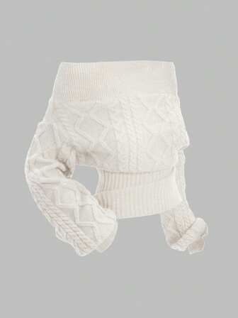 Romantic Thick Knit Z-Pattern Deep Floral Gray Off Shoulder Lantern Sleeve Pullover Sweater