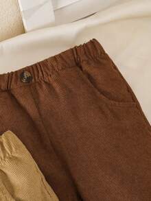 Souflis Souflis 男婴3件套松紧腰休闲口袋裤套装 - 彩色 - 查看 4