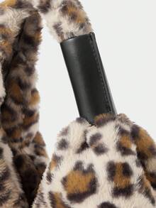 SHECARRY Leopard Print Casual Versatile Large Capacity Women Shoulder Bags - white brown - View 6