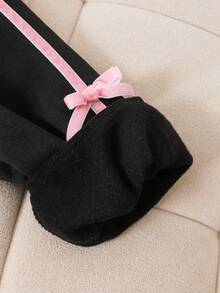 Genkimix Kids 女童秋冬新款拉链连帽卫衣蝴蝶印花百搭外套 - 黑色 - 查看 8