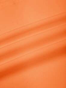 Resyla Blusa elegante con decoración de cuentas para talla grande - Naranja - Ver 5