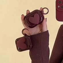 1个创意心形保护套，适用于2/3/4/Pro/Pro2/Pro3蓝牙耳机，理想的礼物