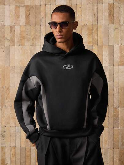 AXEPEAK 男士针织休闲宽松长袖连帽衫，适合秋冬