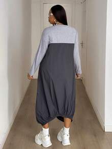 Maweii Váy chữ A thường ngày, thiết kế bất đối xứng, chất liệu vải thoải mái, thời trang dành cho nữ, có túi tiện dụng, thiết kế bao gồm tiệc tùng, lễ hội âm nhạc - Nhiều màu - Xem 2