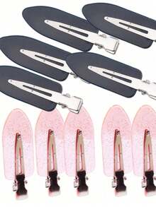 20个防滑无痕刘海夹，小巧便携分区发夹，专业沙龙及家用美发梳，女士美发配件，美发工具，美容配件，卷发配件 - 彩色 - 查看 21